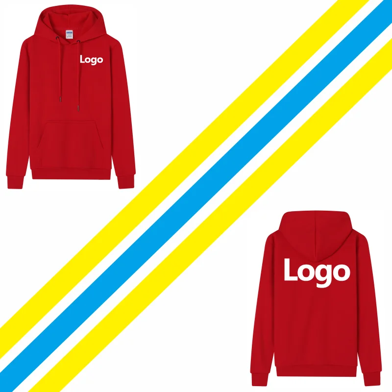 WESTCOOL New Qigh-Quality Hoodie Custom Logo Hooded Sweater Embroidery Personal Brand Print Casual Text Design Photo 2022