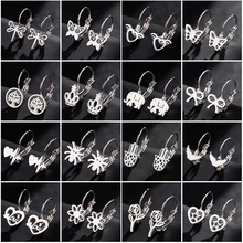 Sasusp трендовые серьги в виде животных и геометрических растений, современные маленькие круглые серьги для женщин, трендовые женские серьги для покупок