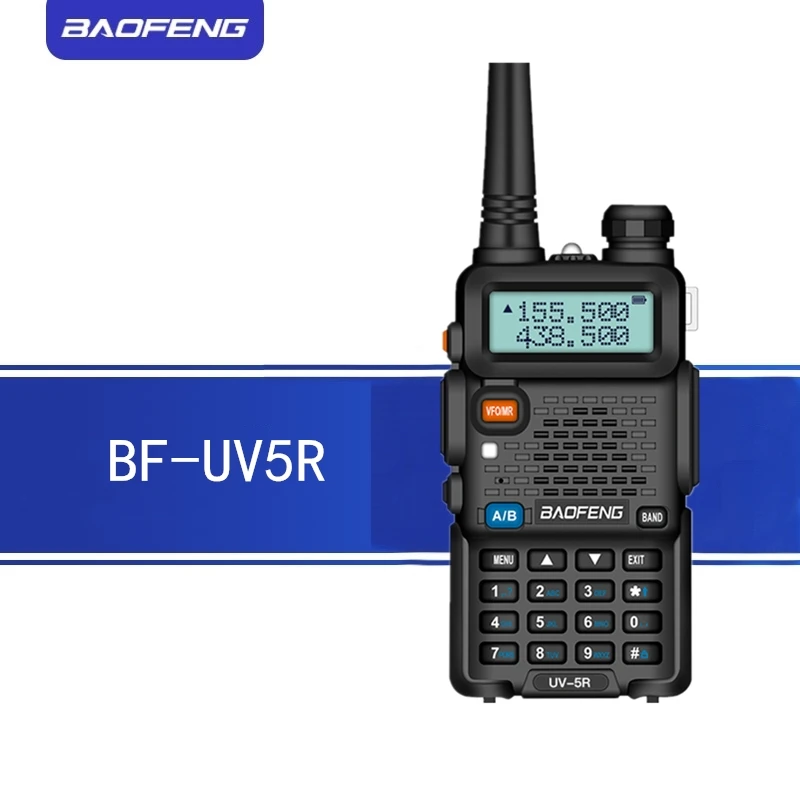 BAOFENG UV5R портативная рация 5 Вт UHF/VHF Двухдиапазонная двухсторонняя рация 1800 мАч емкость аккумулятора радиоприемник с клавиатурой из России