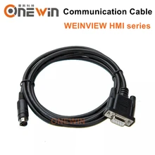 O tela táctil de weintek/weintek hmi conecta a comunicação do cabo do programa do plc entre o plc e o hmi