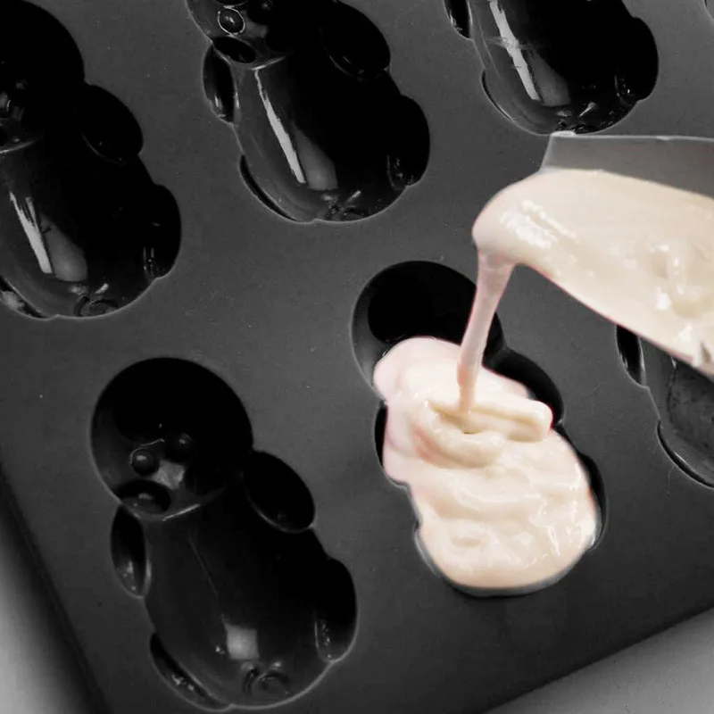 Silikon 3D Schimmel Schwein Muster Fondantform Kuchen DIY schekopolade задняя форма