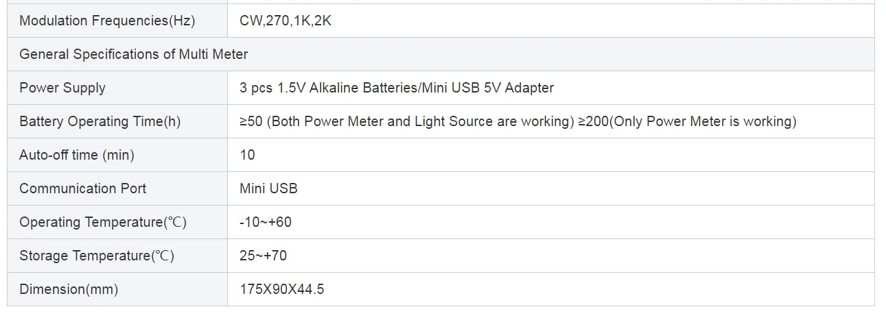 Измеритель мощности волоконно-оптический Optical-Multimeter-70 1310/1550nm-Light ручной с источником