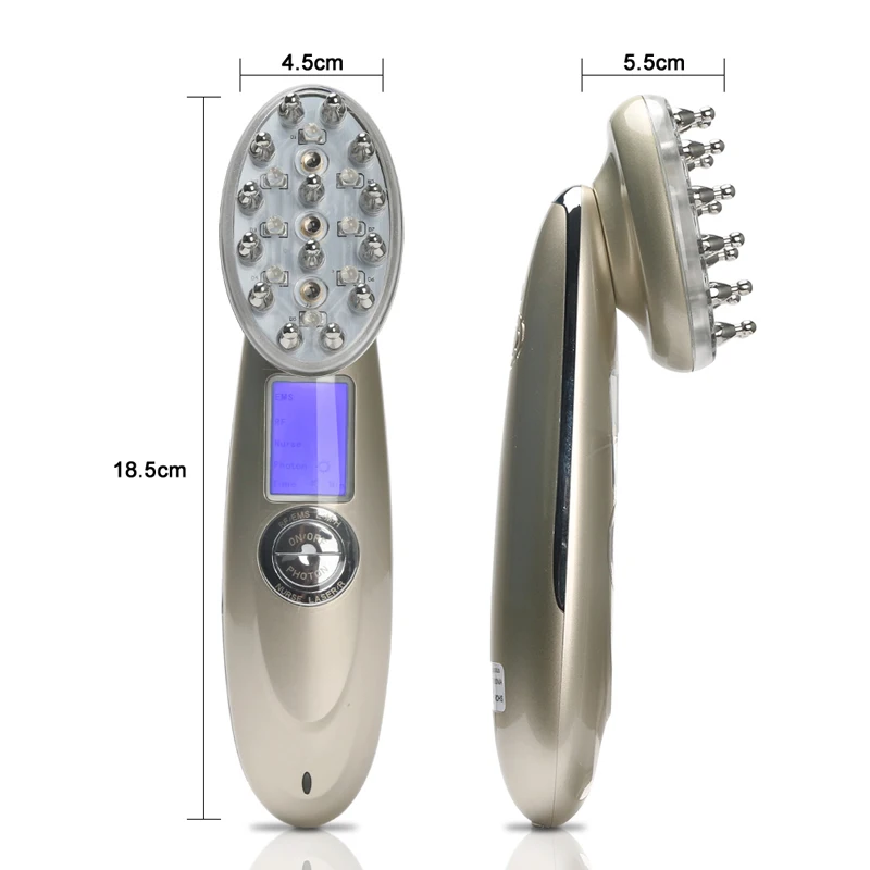 Лазерная расческа для роста волос, фотонный светильник, массажная расческа для волос, массажная расческа для волос против выпадения, массажер для восстановления волос