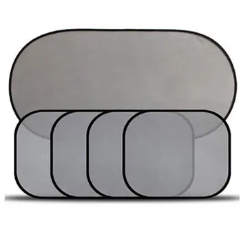 

Vehemo 5PCS Cover Windshield Sunshade Car Auto Sun Visor Portable Car SunShade Mesh 5/Set Shield