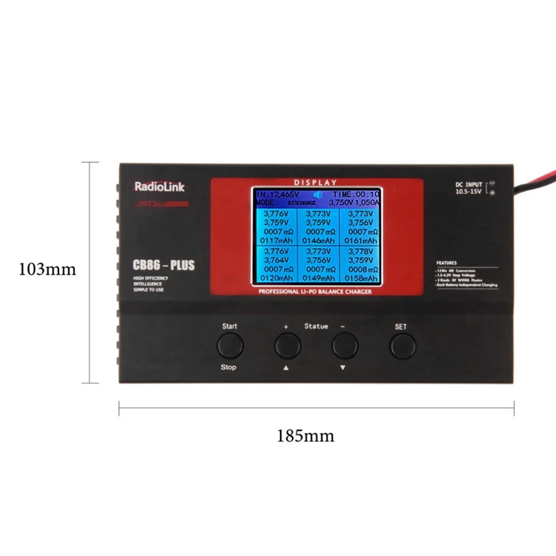 Портативное зарядное устройство CB86 Plus для 8 шт. 2-6S Lipo батарея одновременно профессиональная для RC вертолета 2-6S Lipo батарея