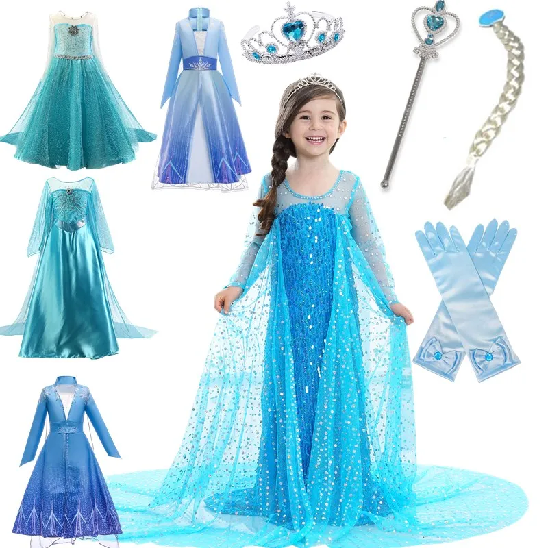 Dress Children Autumn Winter Carnival Clothes Halloween Cosplay Costume Princess Vestidos Role Play Frocks For Little Girls | Детская