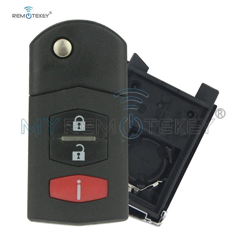 Remtekey пульт дистанционного ключа для Mazda 3 кнопки BGBX1T478SKE12501 2005 2006 2007 2008 2009 2010 2011 2012 |