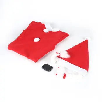 

2018 New Christmas Child Safety Protective Warm Clothing Set Child Boy Girl Warm Red Santa Claus Christmas Costume