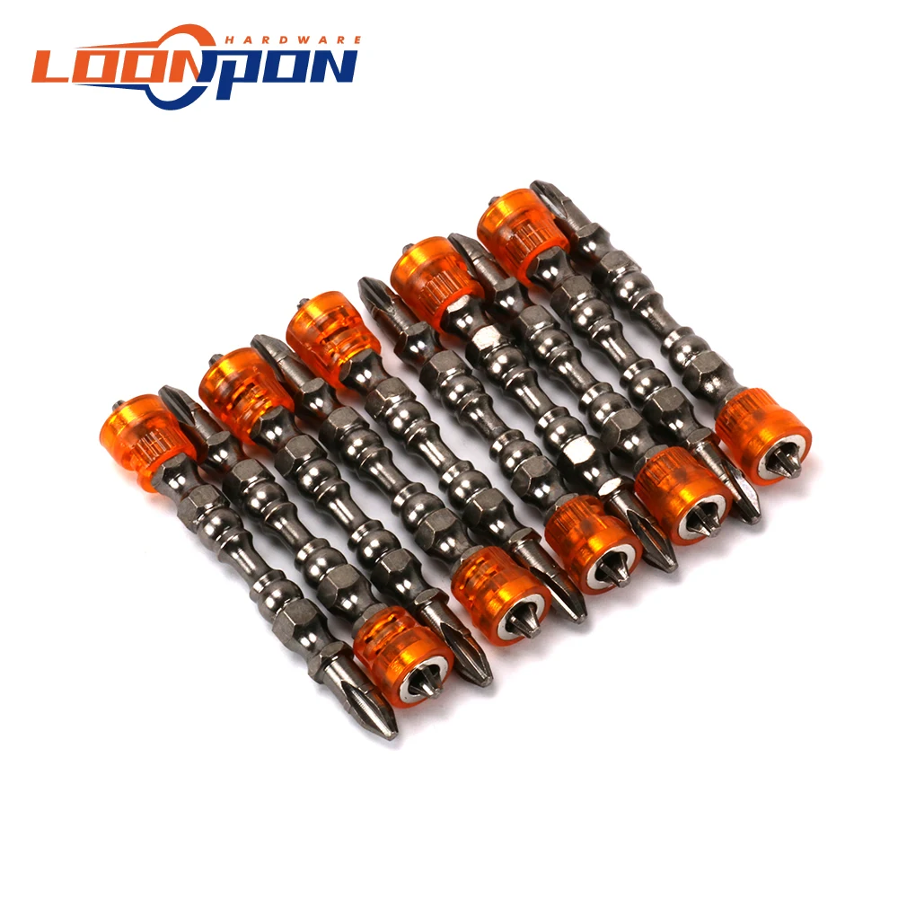 10 шт. магнитные крестовые отвертки с двойной головкой гипсокартонные сверла PH2 65