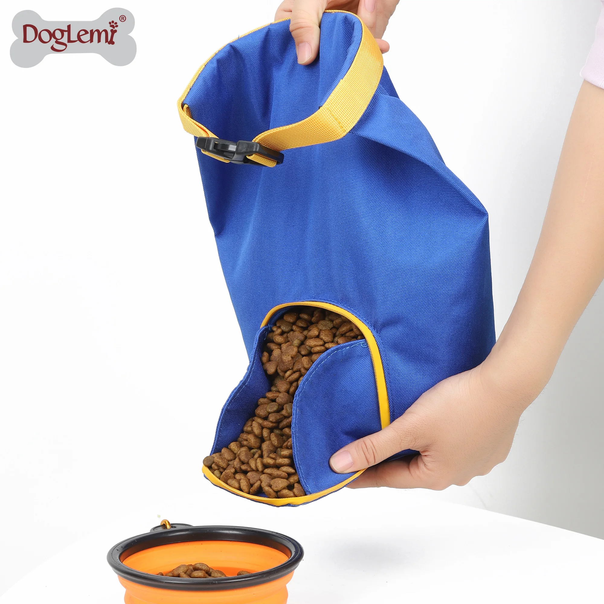 

Storage Roll Top Pet Kibble Food Travel Storage Container Waterproof Dog Dry Food Travel Bag