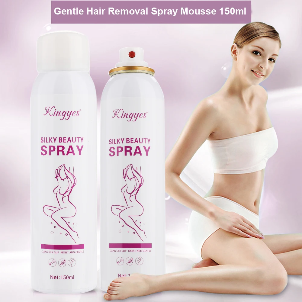 Painless Hair Removal Spray Away Depilatory Bubble Wax Body Bikini Legs 