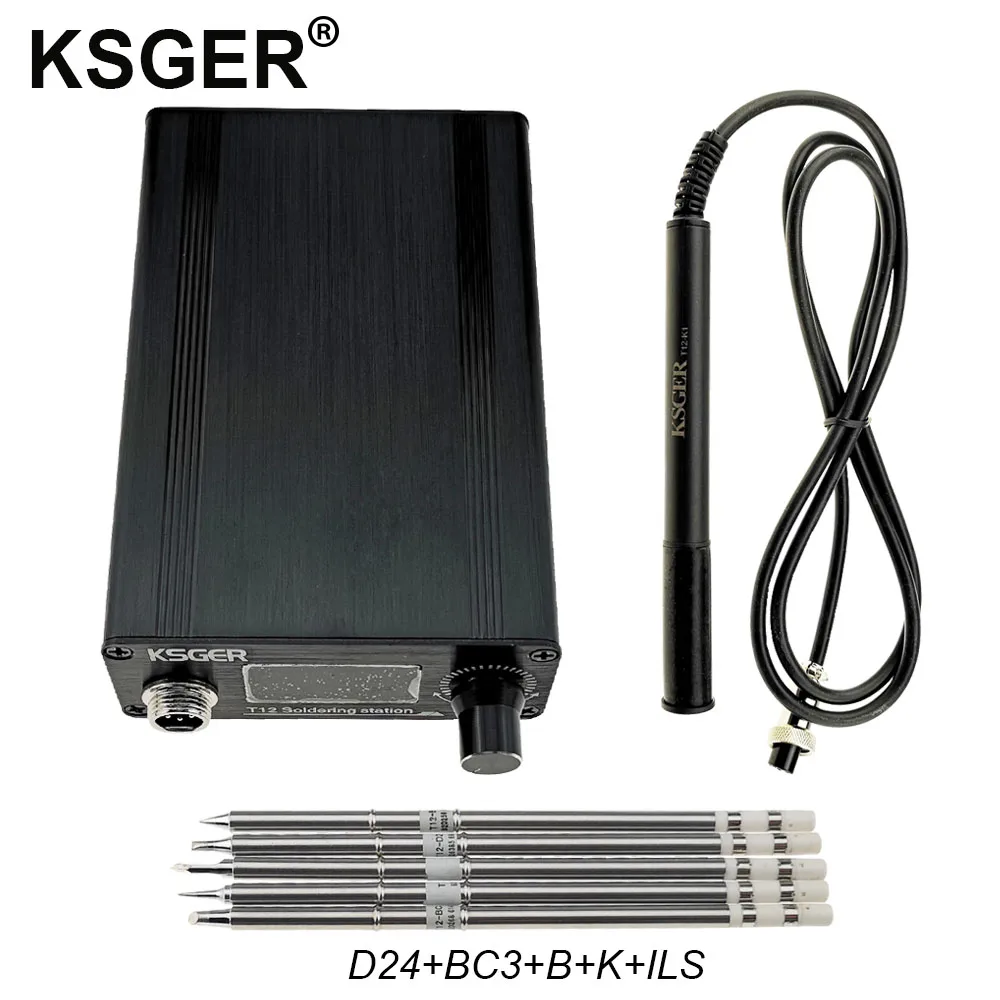Зеленый KSGER T12 OLED паяльная станция STM32 V2.1S DIY контроллер T12 железные наконечники комплекты для сварки ABS Ручка держатель стенд быстрый нагрев - Цвет: Зеленый