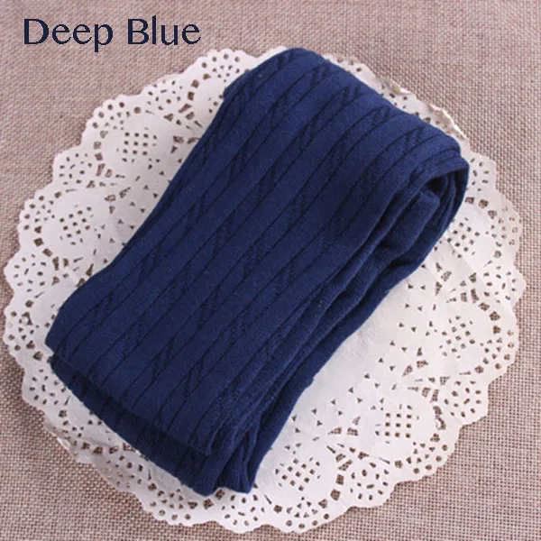 deep blue 15 цветов, весенне-Осенние Колготки для маленьких девочек, танцевальные колготки для балета, Детские Чулочные изделия, колготки спортивные колготки Милые штаны, от 3 до 10 лет - Цвет: deep blue