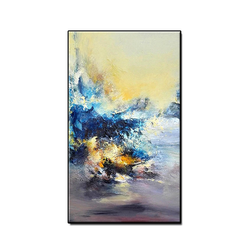 100% Handmade knife thick Abstract oil painting indoor decoration wall art hanging picture for Entrance living room no framed | Дом и сад