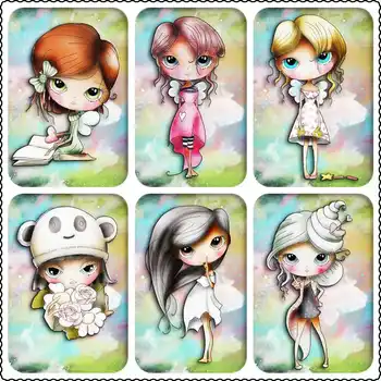 

Cartoon Girl Mermaid Full Display Square/Round Cartoon Diamond Embroidery 5D Diamond Painting Diamond Mosaic Picture Home Decor