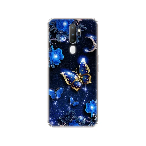 For Oppo A9 A5 2020 Case Soft TPU Phone Shell Back For OPPOA9 OPPOA5 A 9 Coque A 5 Cover Silicon Protective Funda 6.5" cat