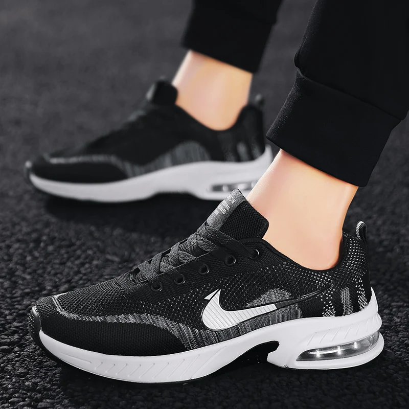 

High Quality Mens/WomensSneakers Male Shoes Breathable Comfortable Non-slip Air Mat Mesh Men Shoes Durable Jogging Sneakers