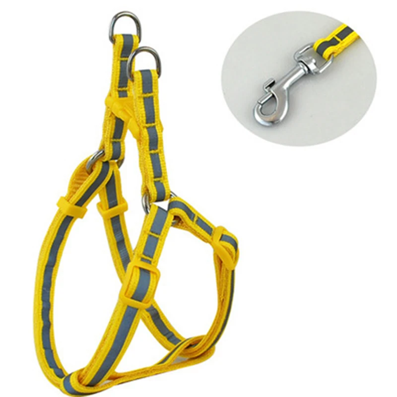 Adjustable Lead Harness Pet Hand Strap Walk Out Collar Reflective Nylon Small Dog Small Large