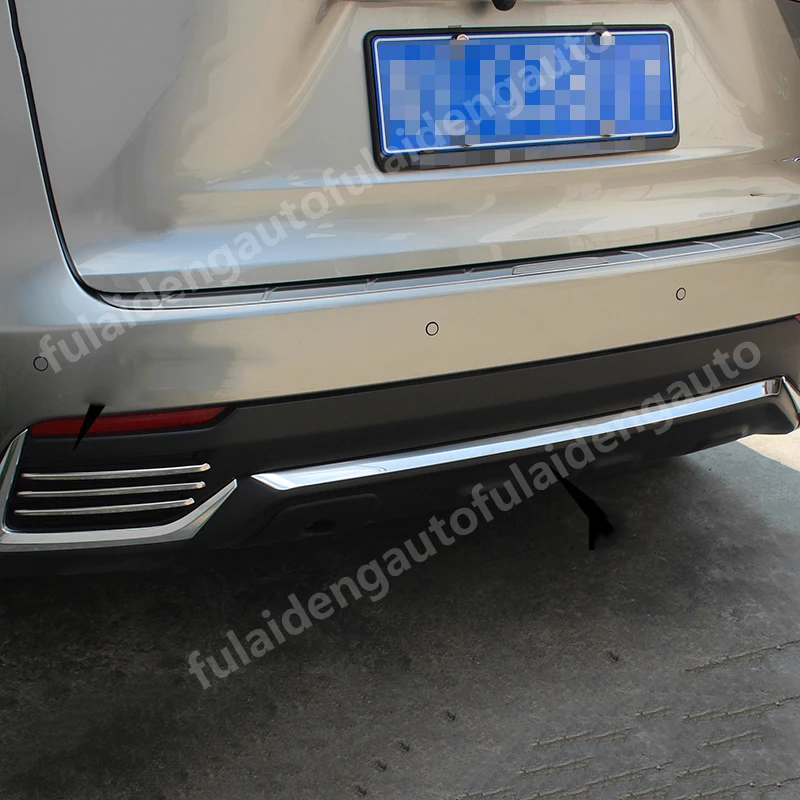 Для Lexus NX200t NX300h- нержавеющая сталь Задний бампер Защитная крышка отделка автомобильные аксессуары