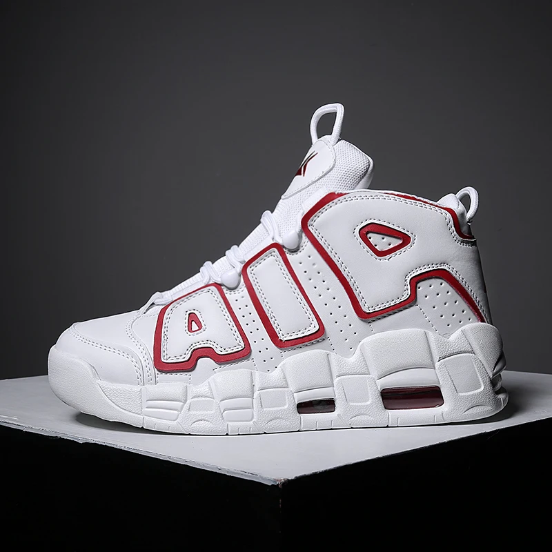 

2020 New Basketball Shoes Men Brand High Top Sneakers Athletic Mens Sports Shoes Air Cushion White Basket Zapatillas Hombre