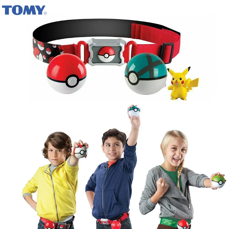 TOMY Покемон Версия МАСТЕР Бал эльфов ремень покебол Pikachu набор телескопическая