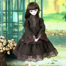 

1/3 1/4 1/6 Scale BJD Clothes Model Cute Mori Style Retro Skirt Lace Princess Dress for BJD SD Doll Model