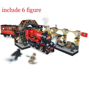 

Hogwartse Express Car Train Building Blocks Kits Bricks Set Classic Movie Potter Model Kids Toys For Children Birthday Gift