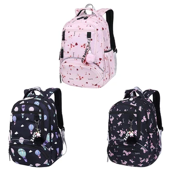 

Large School Bag Cute Student School Backpack Printed Waterproof Backpack Primary School Book Bags for Teenage Girls Kids Hot Ai