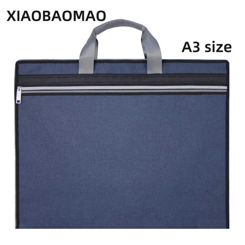 Portafolio de gran tamaño A3 para dibujar y pintar, carpeta de archivo de lona, funda de transporte para documentos, conjunto de arte, suministros de boceto, bolsa de archivo