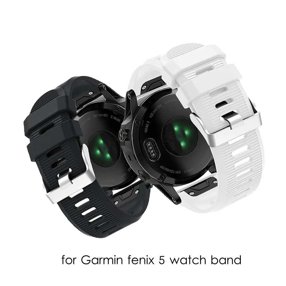 Fenix 3 ремешок для часов Garmin fenix 5 20 мм 26 22 силиконовый Fenix5X/Fenix3/3HR Fenix5/935 5S | Наручные