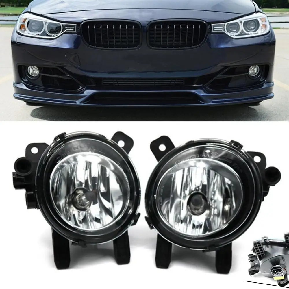 

2x Car Front Bumper LED Driving Fog Light w/Bulb For BMW 3 Series F30 F31 F34 2012 2013 2014 2015 2016 2017 2018 Right&Left Side