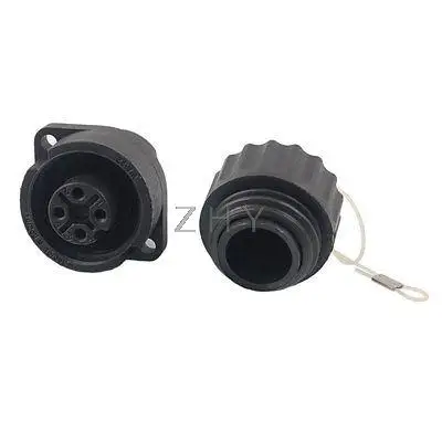 

WA22-4 Female Panel 4 Pins Plastic Aviation Connector Plug Socket w Cap