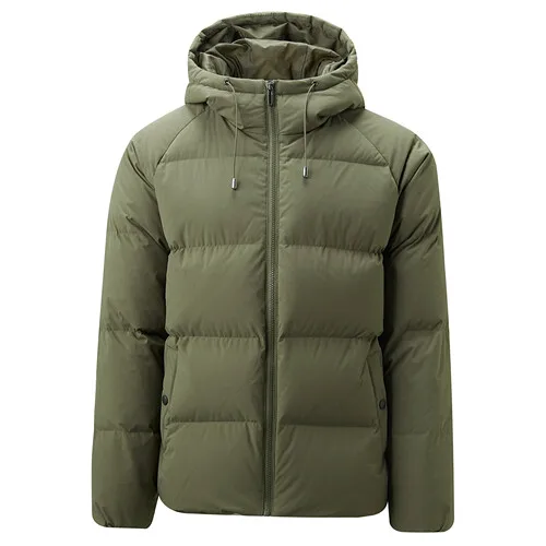 50Green Giordano мужской зимний пуховик с капюшоном и набивкой из утиного пуха,данная модель имеет несколько цветовых решений - Цвет: 50Green