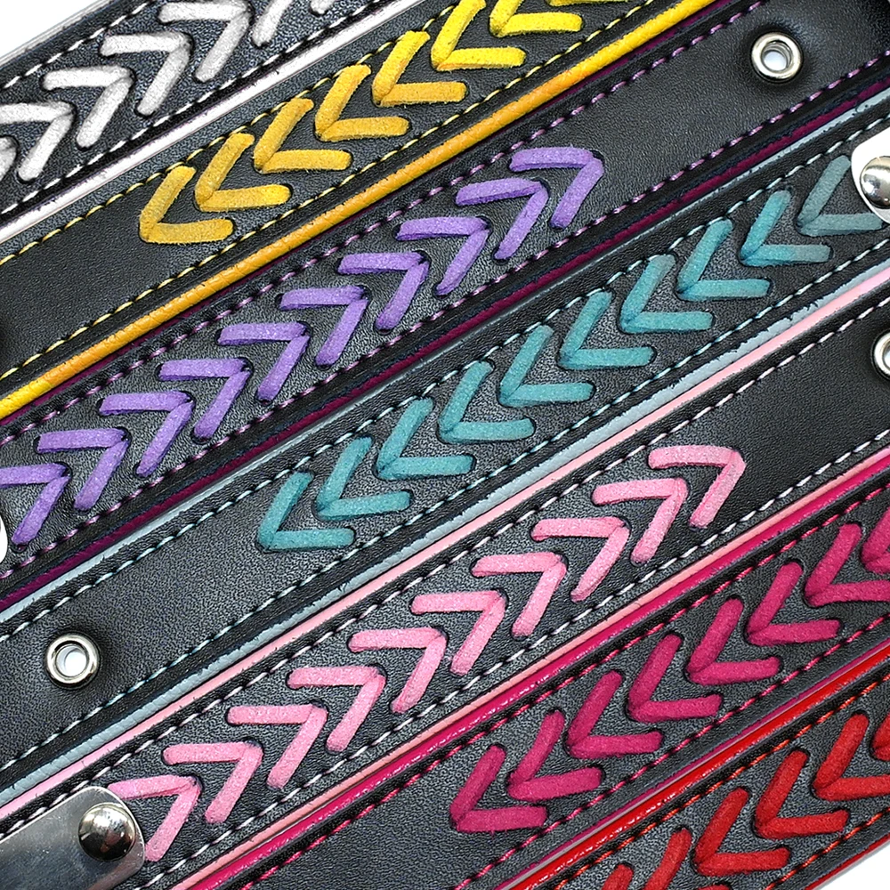 cool dog collars Personalized Dog Collar Leather Padded Dogs Braided Collars Free Engraving Pet ID Tag Nameplate for Small Medium Large Dogs leather dog collars