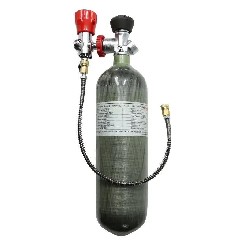 AC1217301 2.17L баллон из углеродного волокна PCP клапан заправочная станция 4500PSI