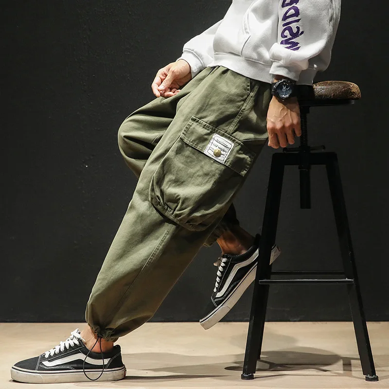 

2020 Spring Main Push Japanese-style Macheda Large Size Large Pocket Workwear Capri Pants M-5x Hk19