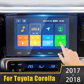 

For Toyota Corolla 2017 2018 Tempered Glass Car Navigation Screen Protector LCD Touch Display Screen film Anti Scratch