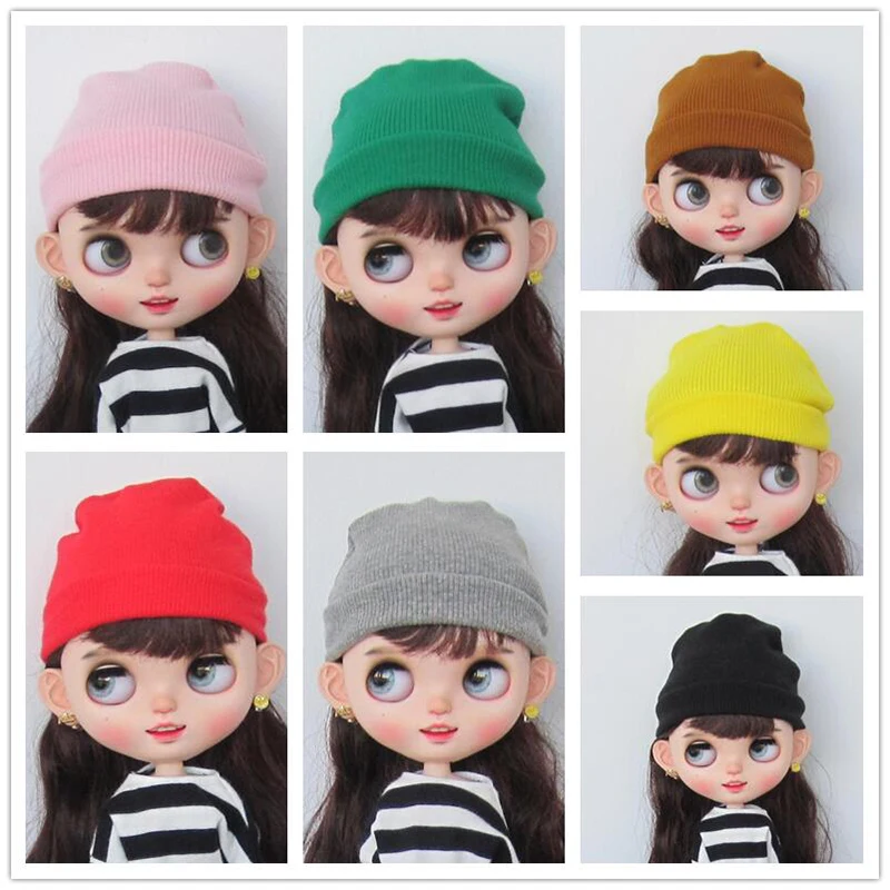 Hot Sale Blythe Doll Casual Knitted Hat for Blyth doll pullip Licca, Azone 1/6 dolls accessories