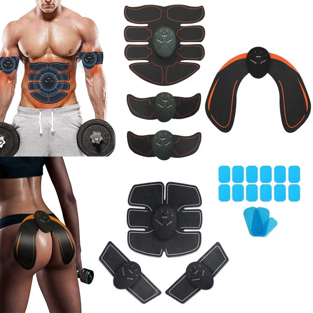 Electronic Muscle Stimulator Ems Wireless Buttocks Hip Trainer Abdominal  Abs Stimulator Fitness Body Slimming Massager Home Exercise Fitness Device