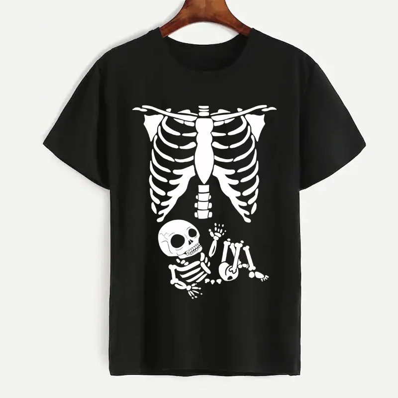 Disfraz de esqueleto de jaula de canalé para mujer embarazada