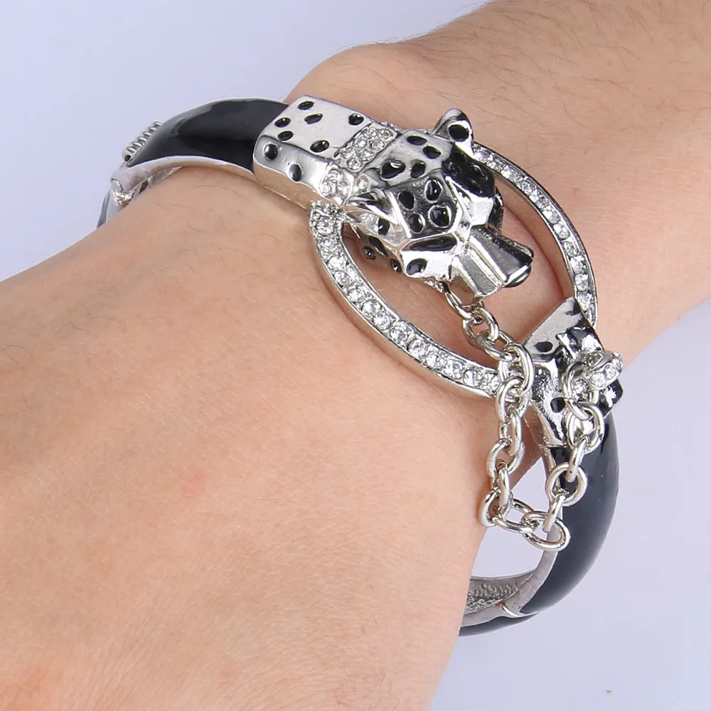 Tuliper браслет с пантерой браслет Leopard браслеты женские животные кристалл браслет для женщин вечерние ювелирные изделия подарок 팔팔팔