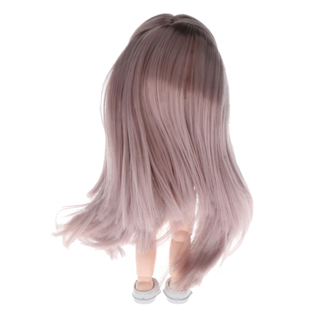 Lovely 13 Moveable Ball Joints 1/12 BJD Mini Girl Doll 3D Eyes DIY Supplies Birthday Gift  Pink Yellow Silver Hair Dolls Toy