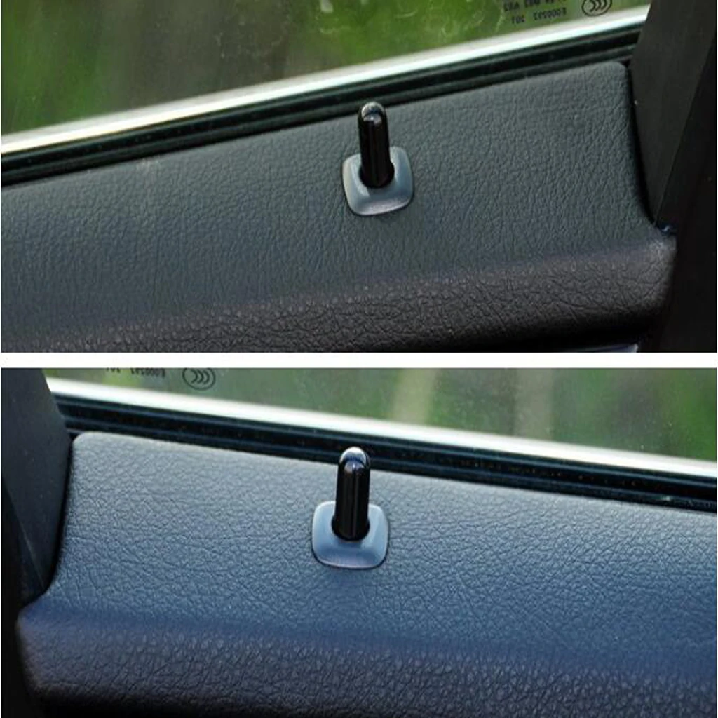 buy 51211805643 Black Car Door Lock Pins Knob Button Cap Insert Dia. 8.5mm Inner Dia 5mm for BMW F10 F02 F07 E70