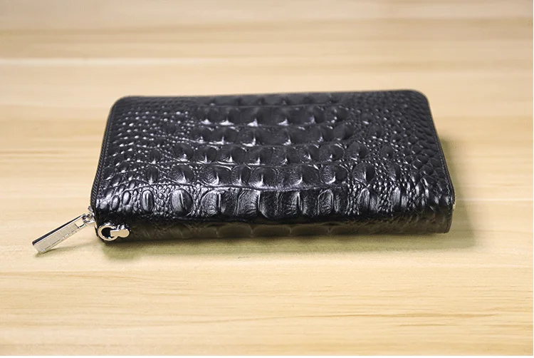 Кошелек из бычьей кожи кошельки для мужчин с защитой от RFID, для карт держатель кошелек портмоне, Длинный кошелек для телефона