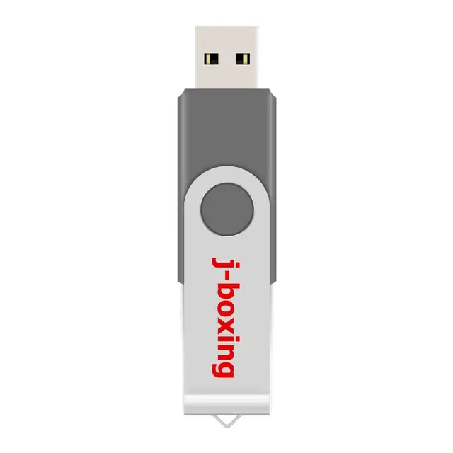 J-boxing 32 GB USB Flash Folding Pendrive Swivel Flash Drive Memory Stick Rotating Flash Disk Thumb Pen Storage for Computer Mac gray