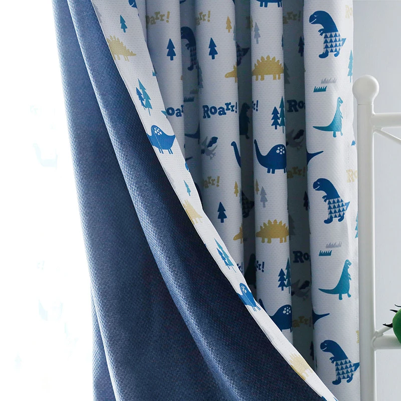 

blackout dinosaur Printed curtains for children room cartoon curtains for boys room cute window drapes for kids bedroom