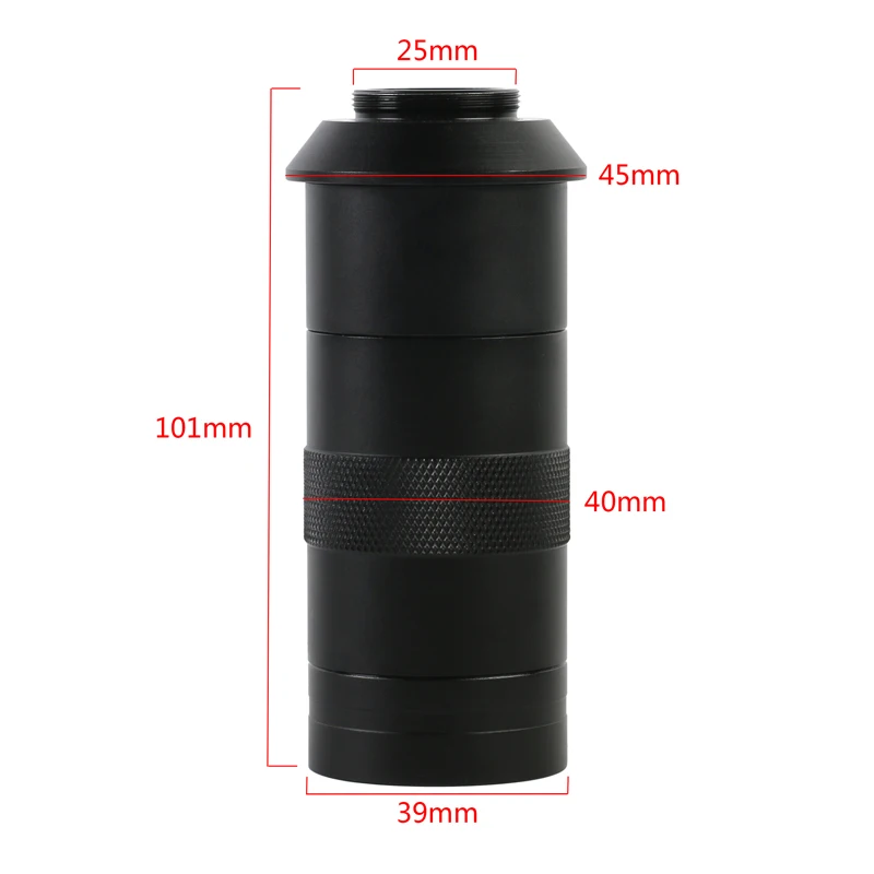 Объектив с регулируемым увеличением 100X Zoom C Mount для HDMI VGA USB промышленный