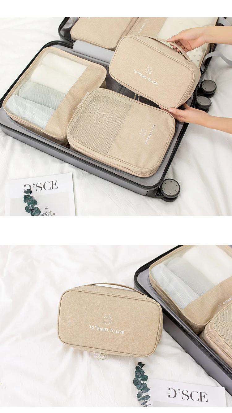 Practical Fashion Luggage Storage Cosmetic Bags Portable Bra Underwear Travel Cosmetic Wash Storage Organizer Bag