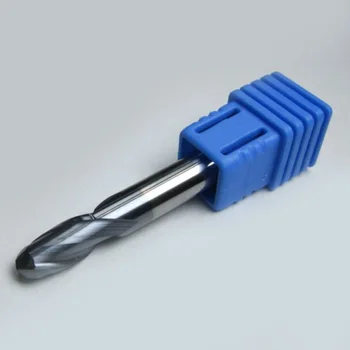 

Shockproof Design Diameter 6mm HRC45 Tungsten Carbide Ball Nose End Mill 2 Flute Milling Cutter Tools