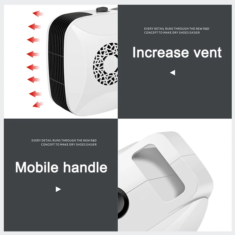 Handy Space Heater Plug-in Mini Heater Portable for Office Home Dorm Room 110-220V 700W JA55